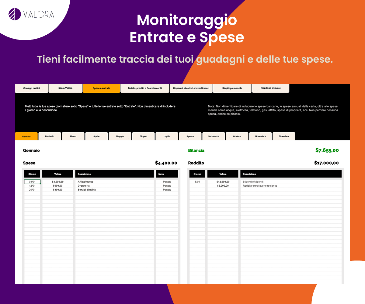 Income & Expense Tracking